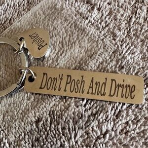 Don’t Poshtitute and Drive Silver NEW Keychain
